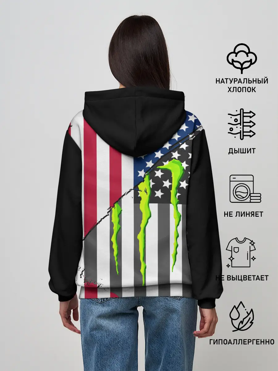 Женское худи / MONSTER ENERGY