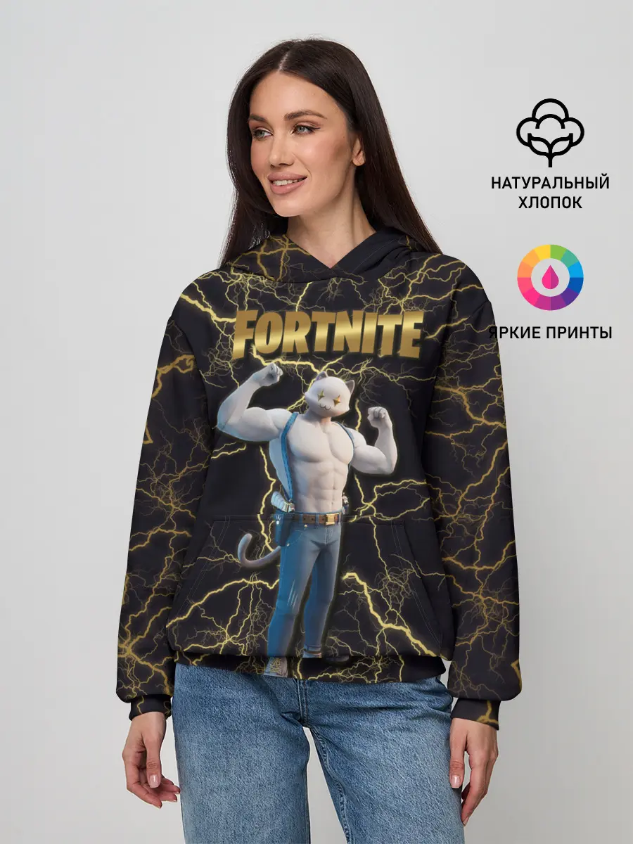 Женское худи / Meowcles Fortnite 2