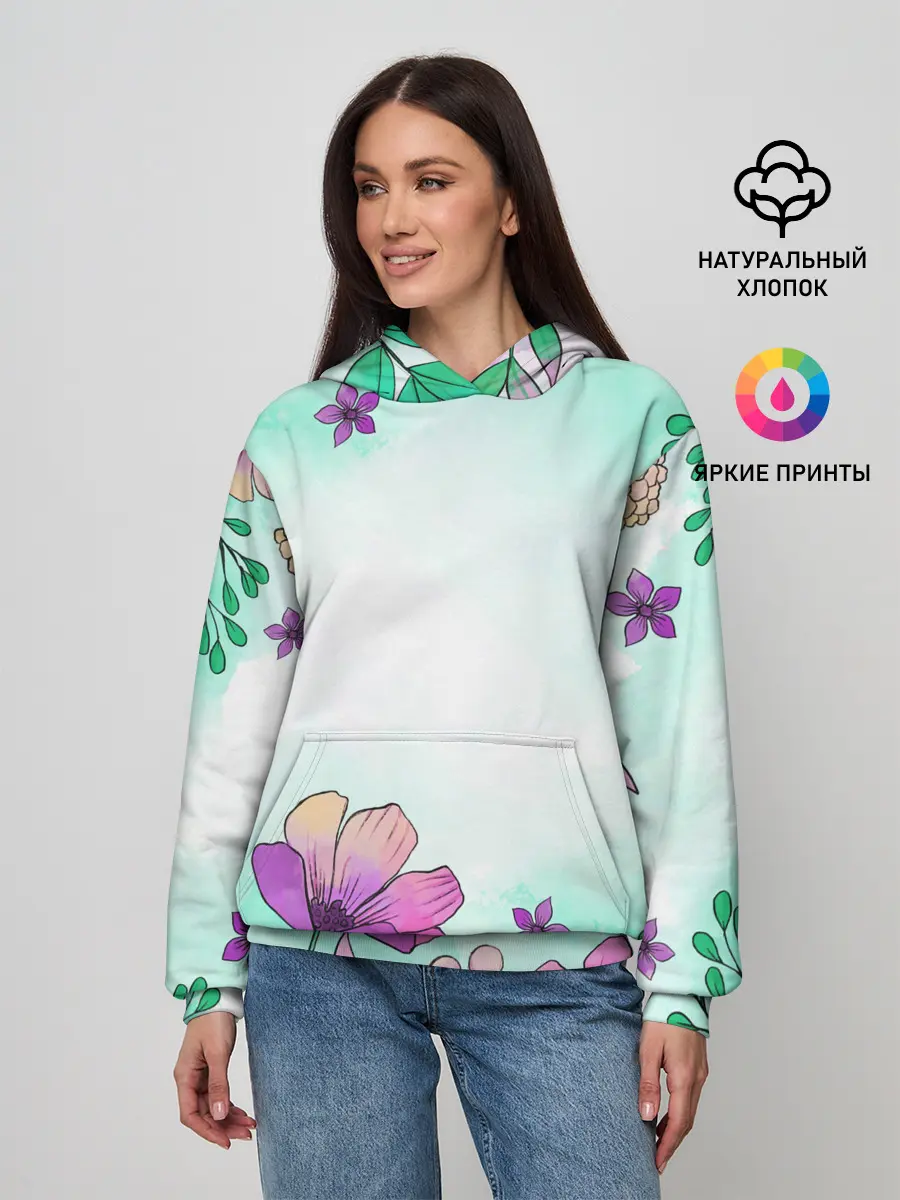 Женское худи / Нежность полей
