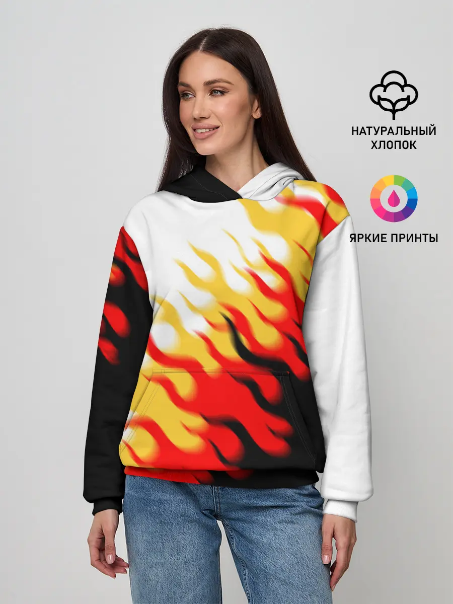 Женское худи / ОГОНЬ.
