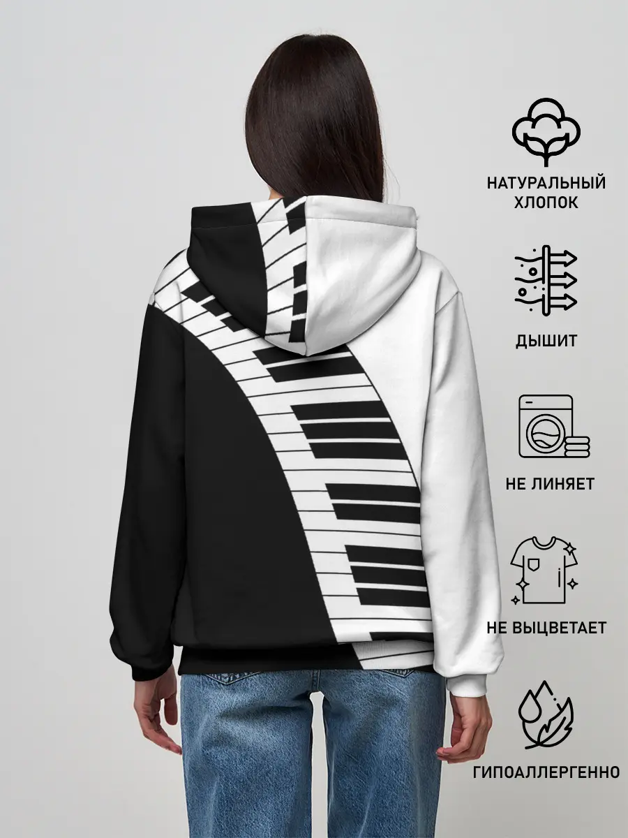 Женское худи / Piano | Пианино