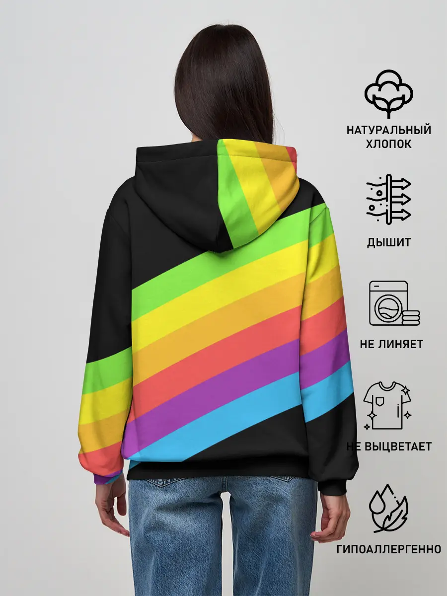 Женское худи / НЕОНОВЫЕ ЛИНИИ