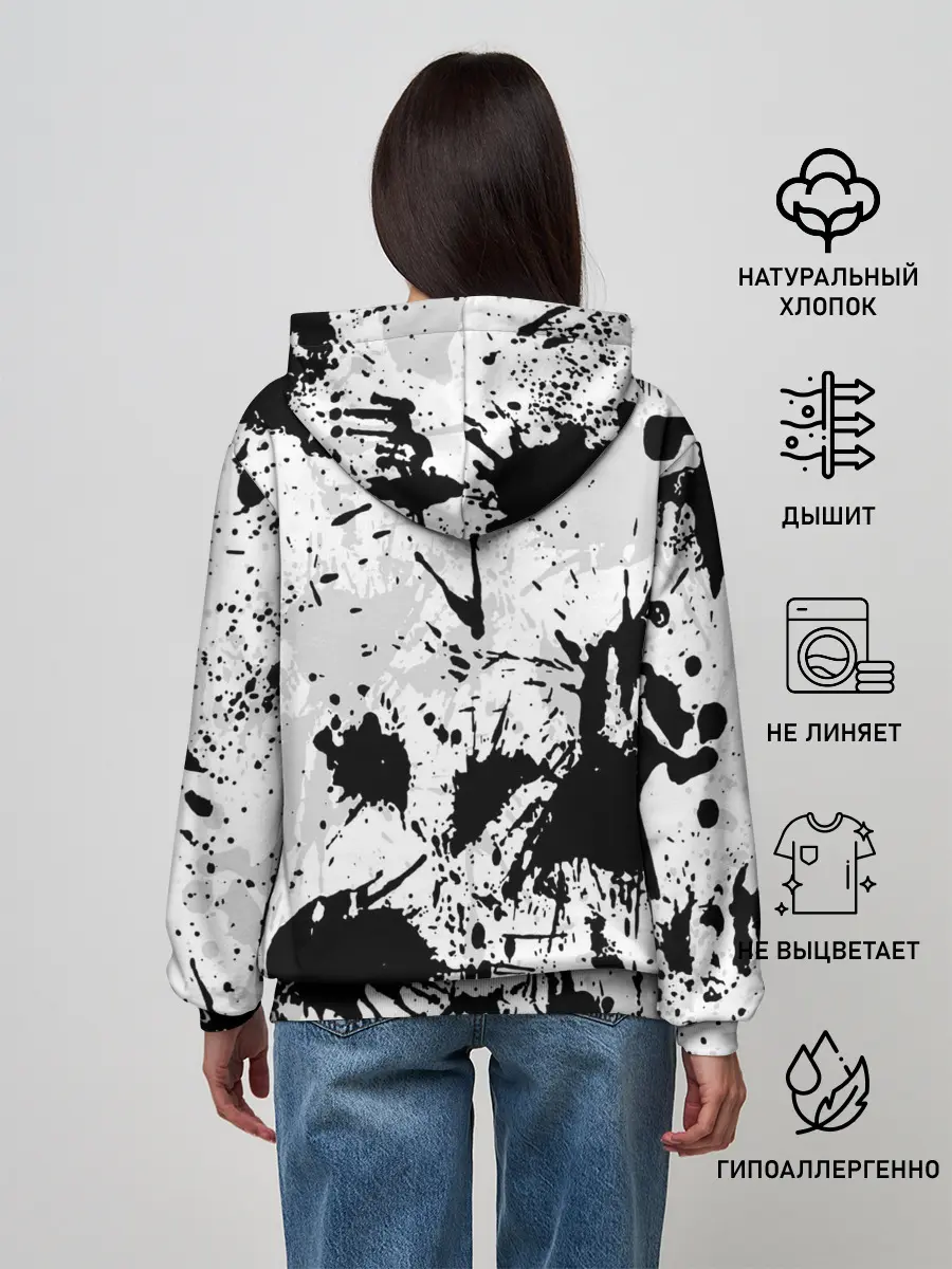 Женское худи / БРЫЗГИ КРАСОК
