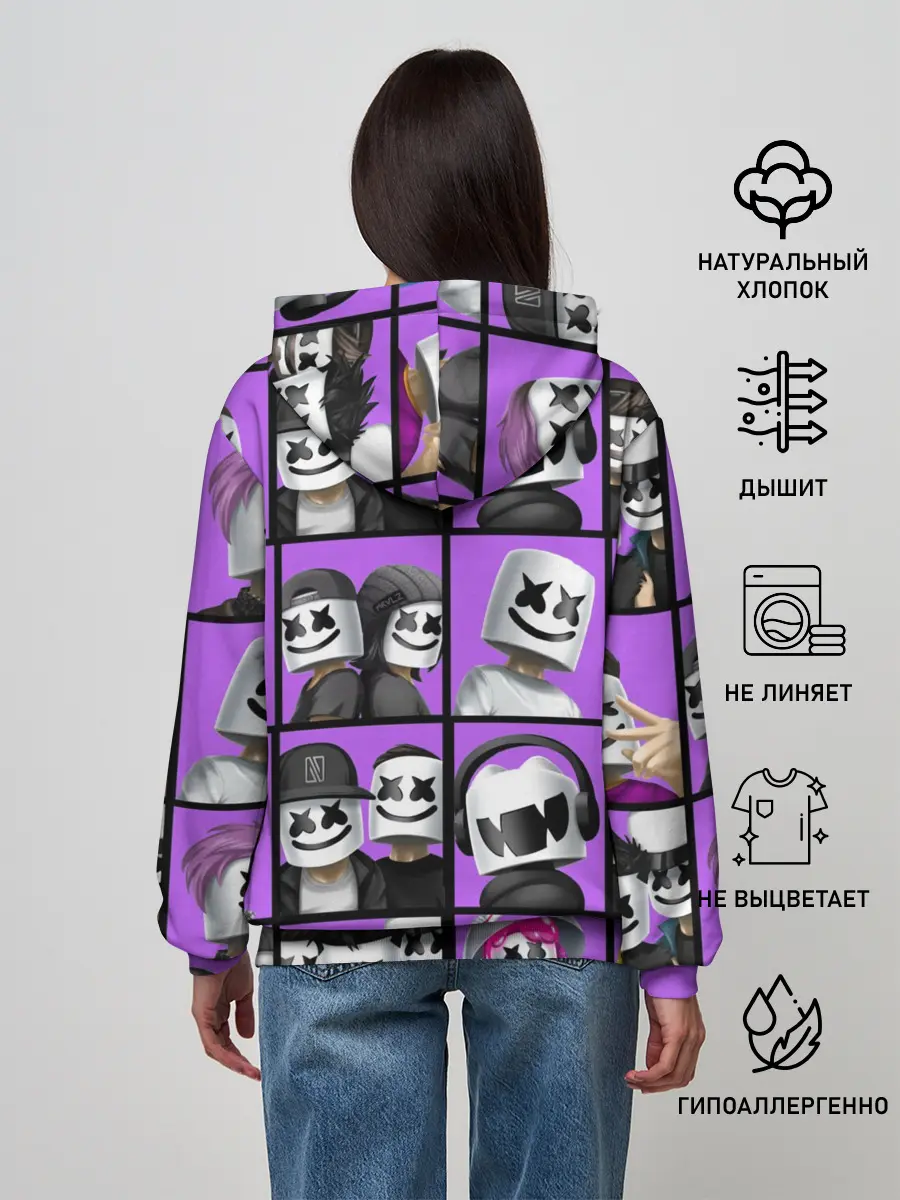 Женское худи / Marshmello Style