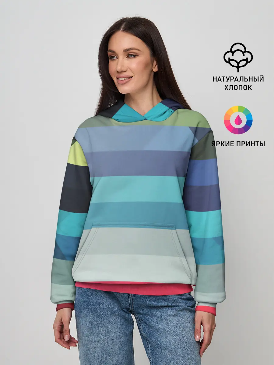 Женское худи / ТЕКСТУРА ЛИНИИ