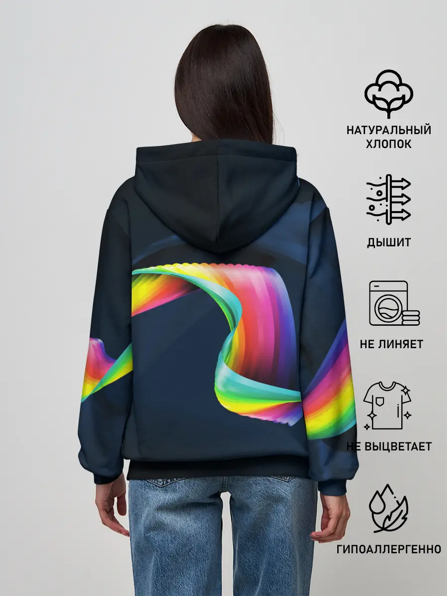 Женское худи / OPTICAL ABSTRACT