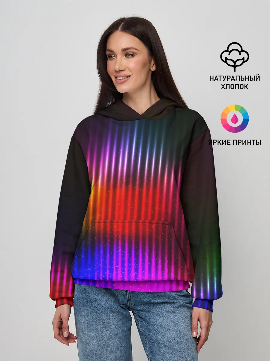 Женское худи / WAVES COLOR