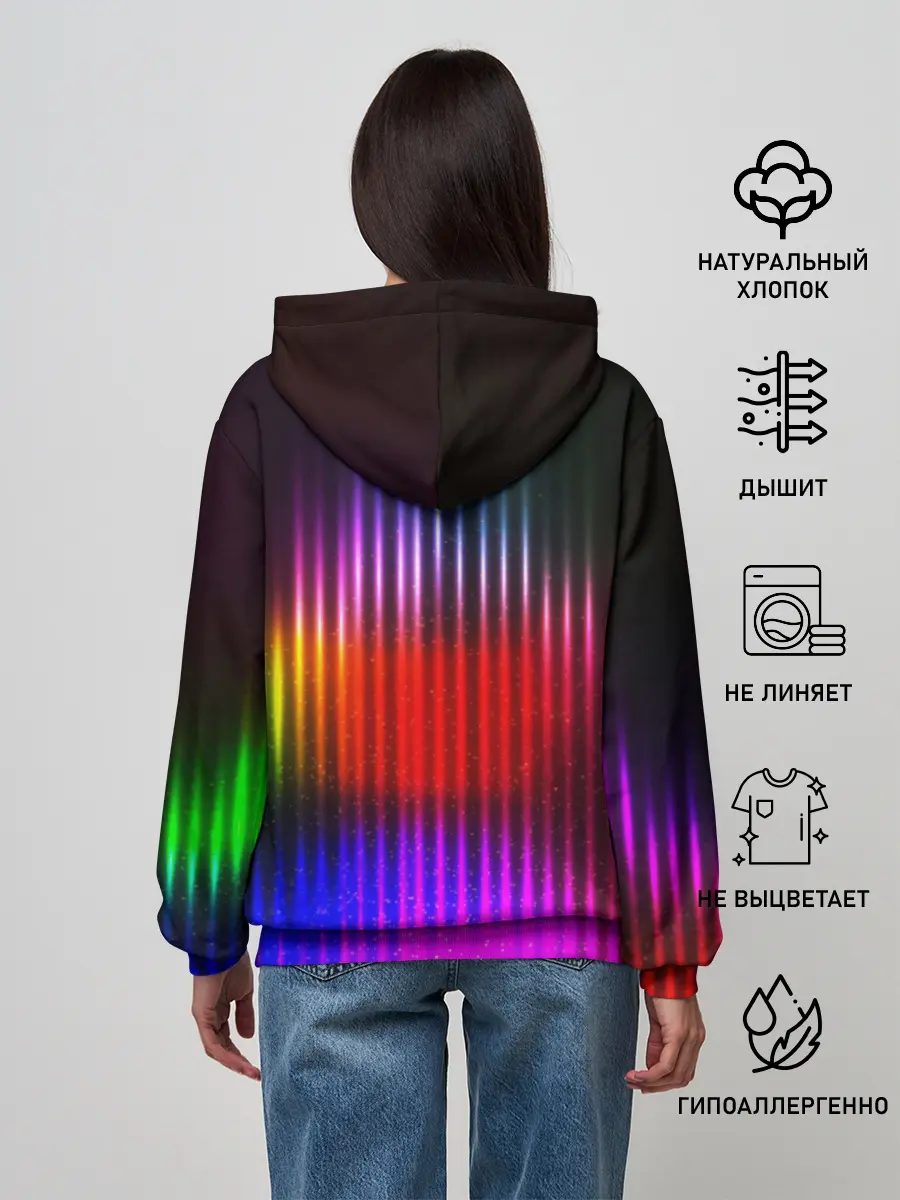 Женское худи / WAVES COLOR