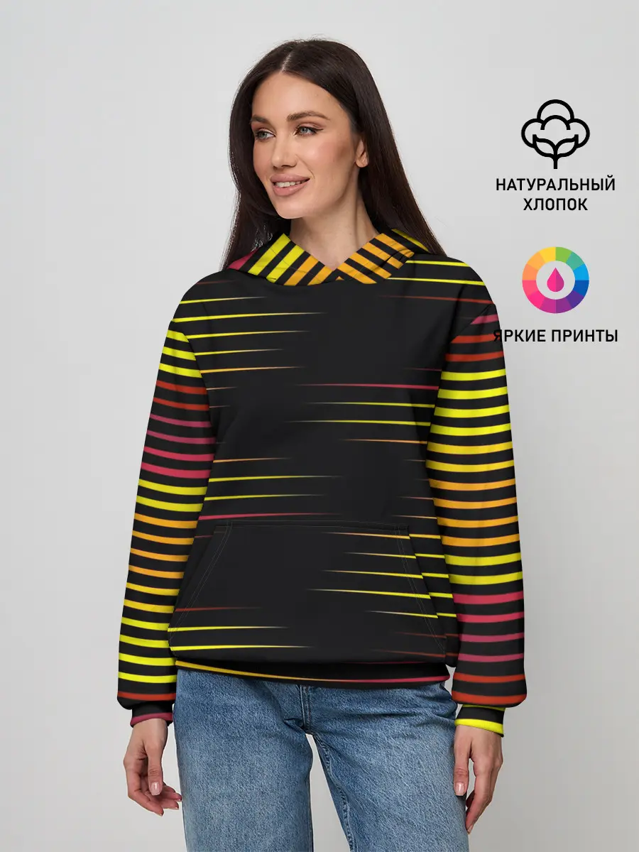 Женское худи / HORIZONTAL GEOMETRY