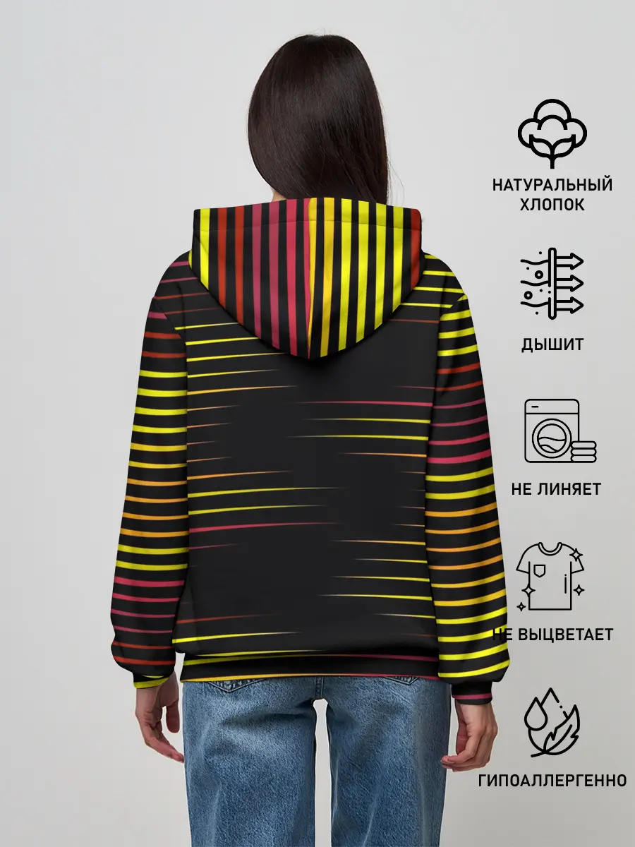 Женское худи / HORIZONTAL GEOMETRY