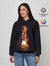 Женское худи / Огонь музыка