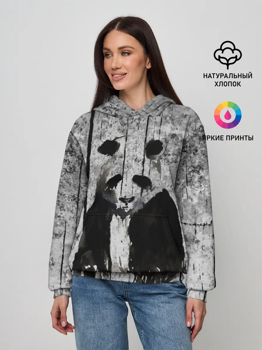 Женское худи / Грустная Панда