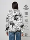 Женское худи / КОТЫ WHITE