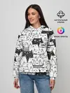 Женское худи / КОТЫ BLACK