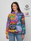 Женское худи / КОТЯТА ЖИВОПИСЬ