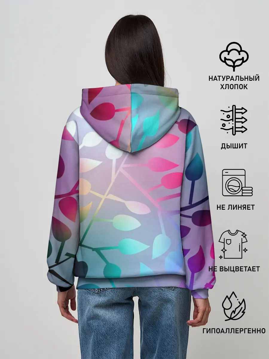 Женское худи / Листья.