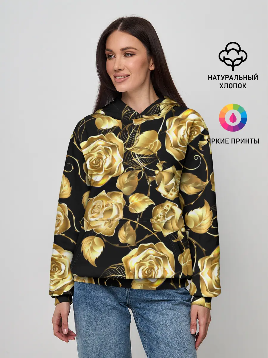 Женское худи / Golden Roses