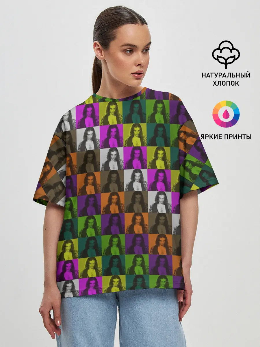 Женская футболка оверсайз / Damiano David. Colors