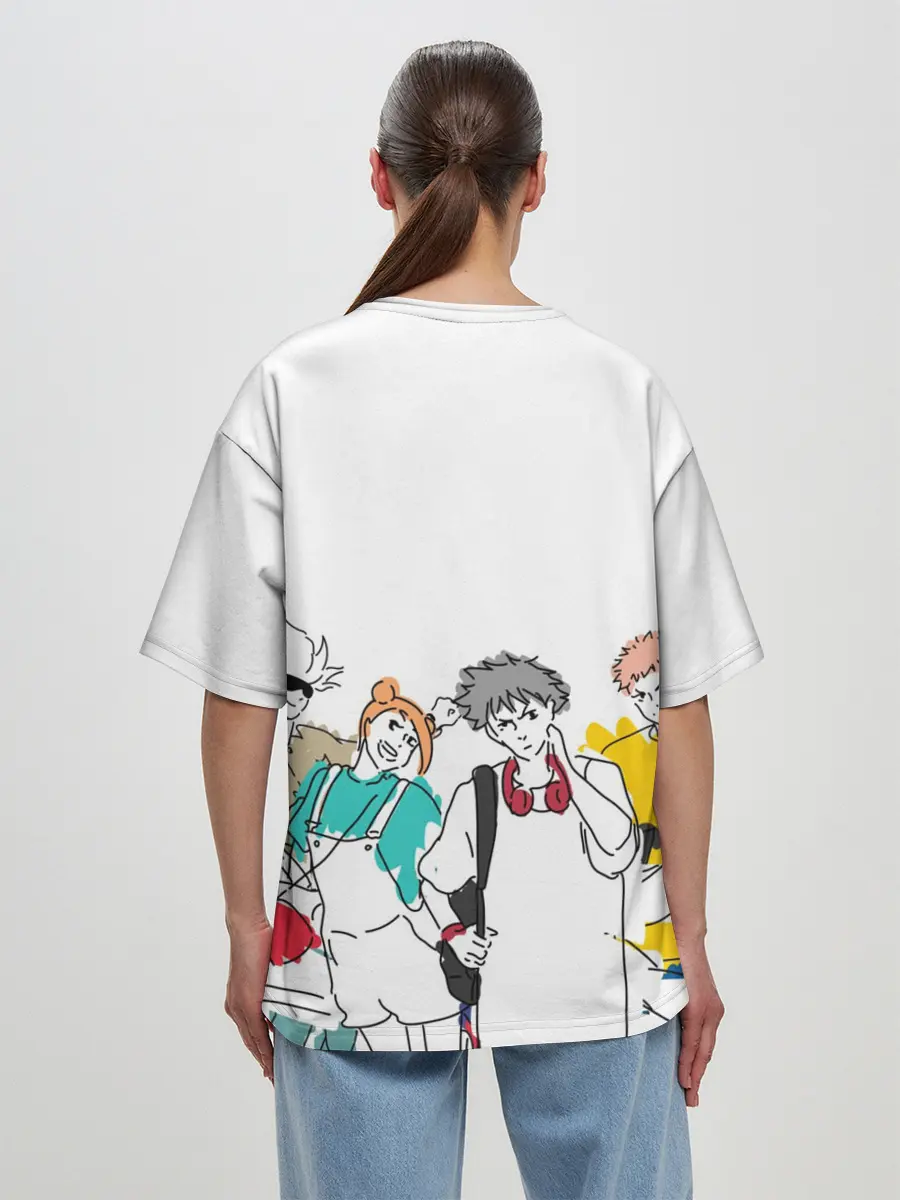 Женская футболка оверсайз / Итадори Юдзи - Jujutsu Kaisen