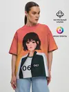 Женская футболка оверсайз / Красавица 067