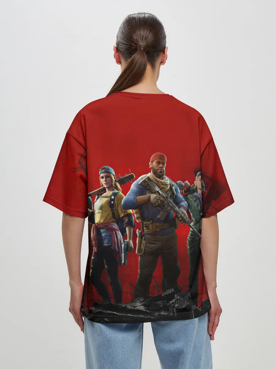 Женская футболка оверсайз / ПАБГ КОРОЛЕВСКАЯ БИТВА / PUBG