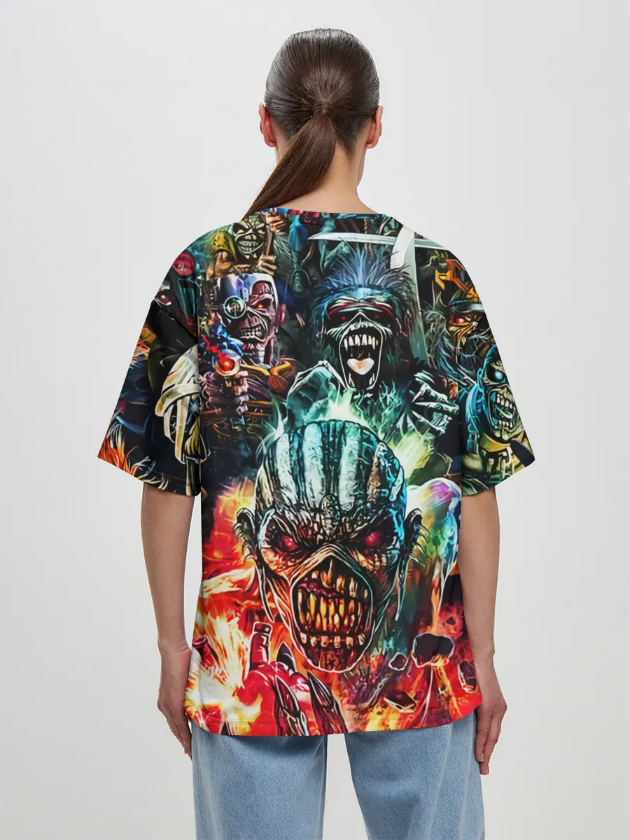 Женская футболка оверсайз / Iron Maiden