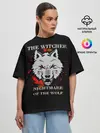 Женская футболка оверсайз / Ведьмак: Кошмар волка
