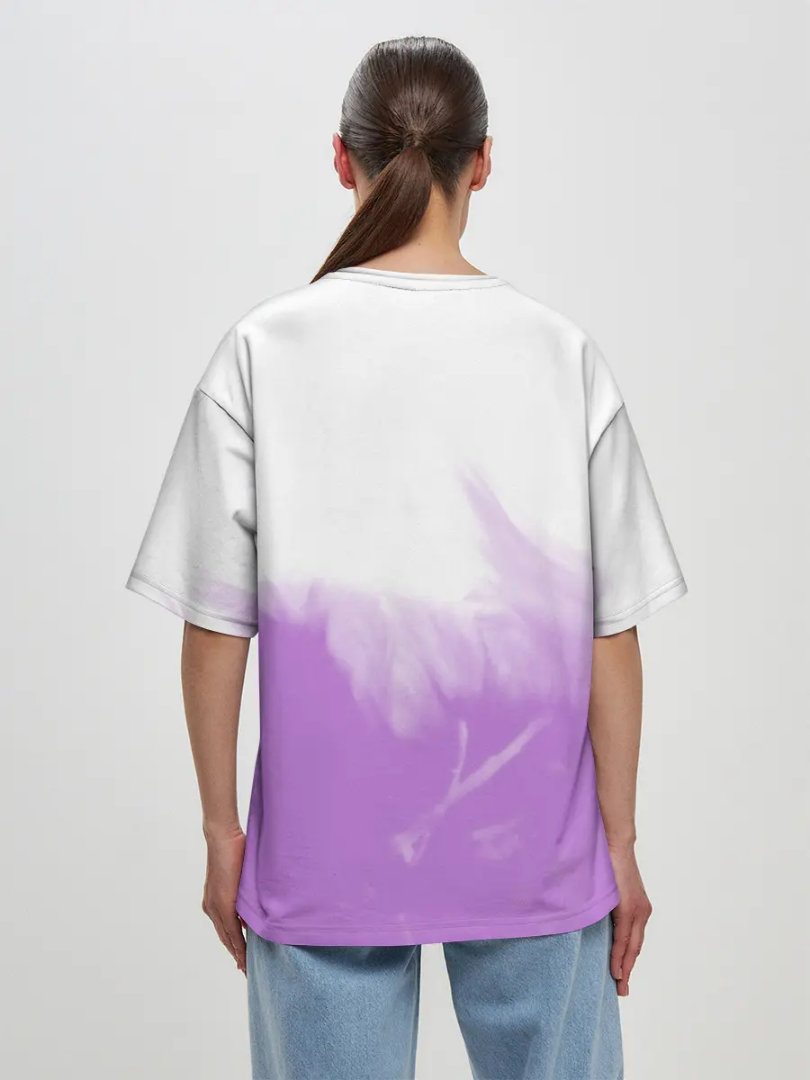 Женская футболка оверсайз / ФИШЛЬ