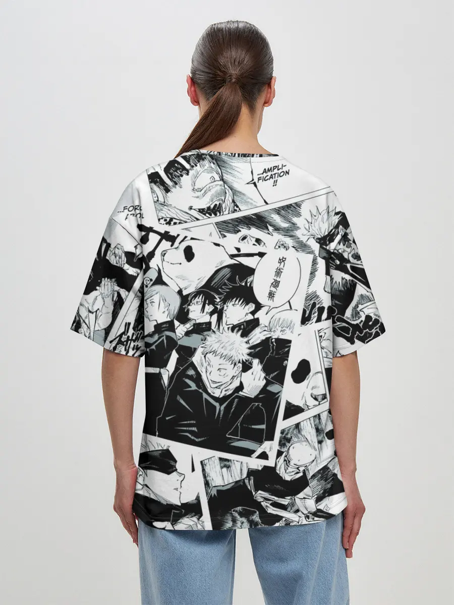 Женская футболка оверсайз / Магическая битва / Jujutsu Kaisen