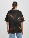 Женская футболка оверсайз / Геометрическая абстракция.