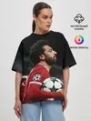 Женская футболка оверсайз / Мохаммед Салах, Salah