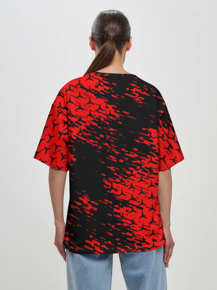 Женская футболка оверсайз / Merсedes.