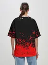 Женская футболка оверсайз / Берсерк: Брызги красок.
