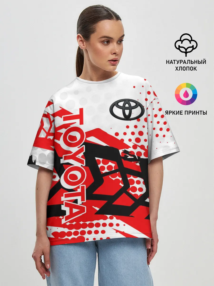 Женская футболка оверсайз / Toyota