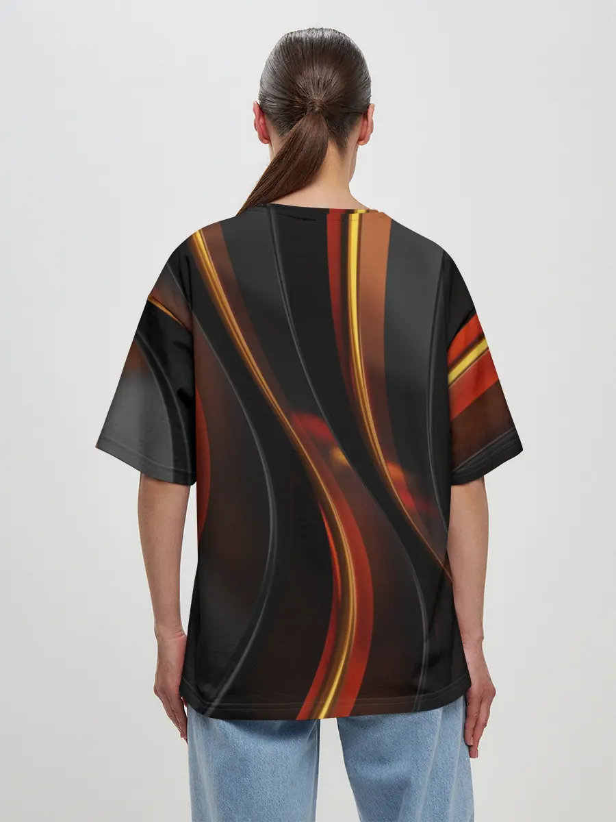 Женская футболка оверсайз / Unsplash 3D