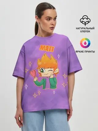 Женская футболка оверсайз / Matt