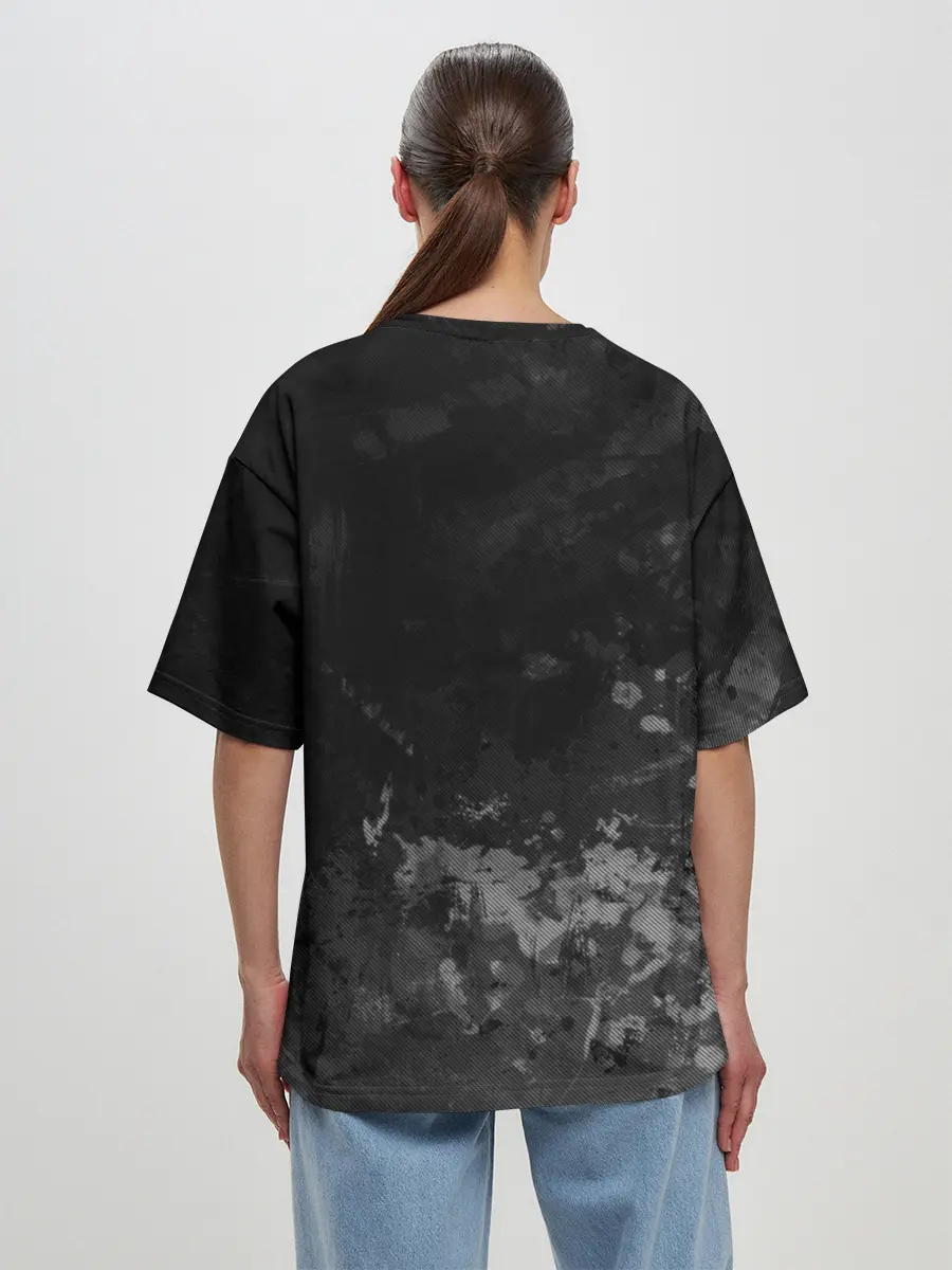 Женская футболка оверсайз / Chevrolet, gray