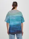 Женская футболка оверсайз / Небесные потеки