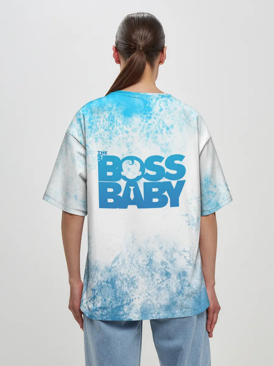 Женская футболка оверсайз / Босс Молокосос