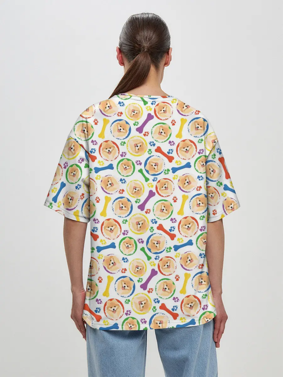Женская футболка оверсайз / Чау-Чау