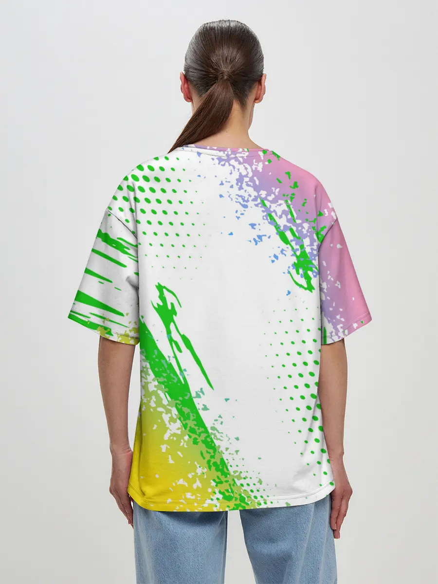 Женская футболка оверсайз / Toca Boca: Улыбашка.