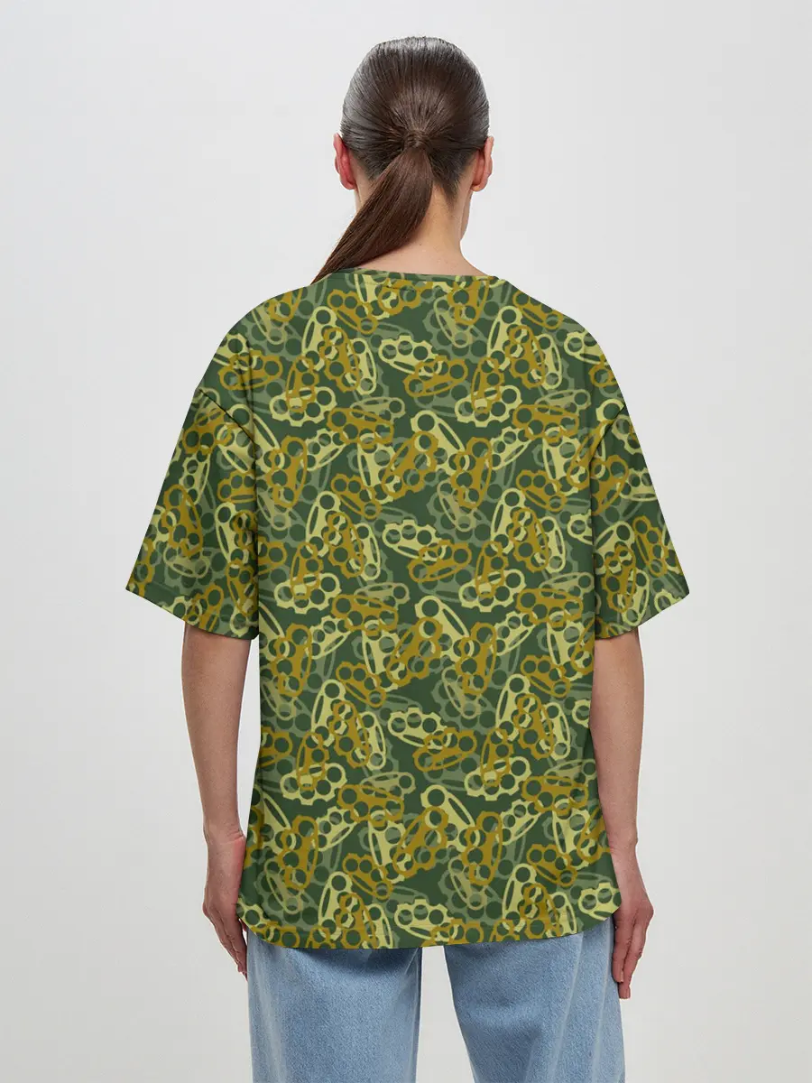 Женская футболка оверсайз / Кастеты