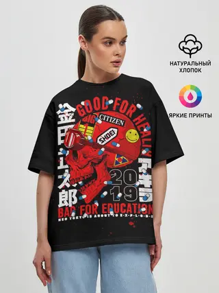 Женская футболка оверсайз / Akira / Акира