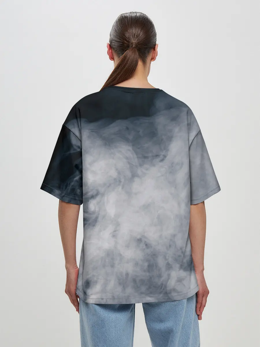 Женская футболка оверсайз / DEATH STRANDING FRAGILE EXPRESS