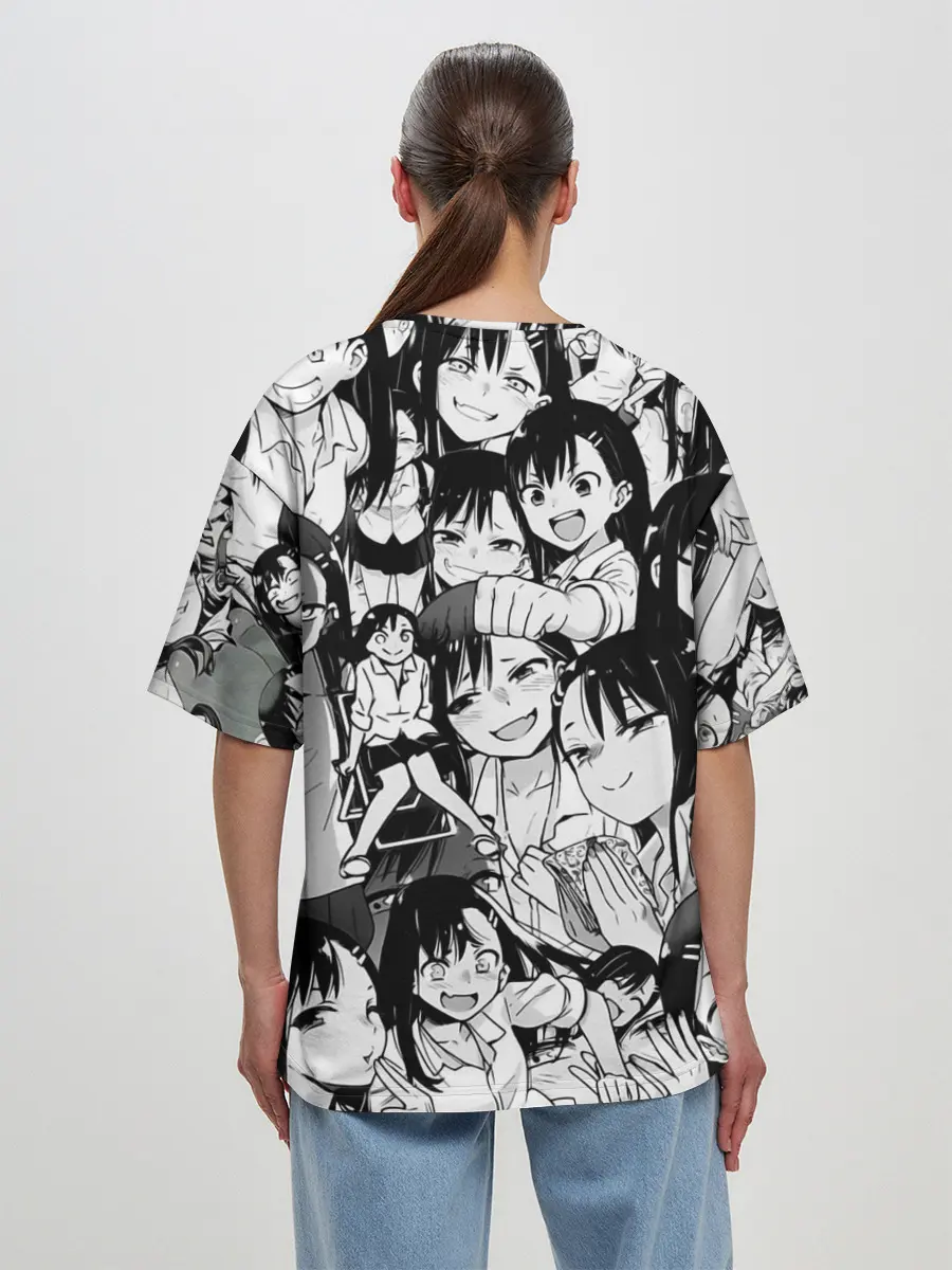 Женская футболка оверсайз / Nagatoro Sempai