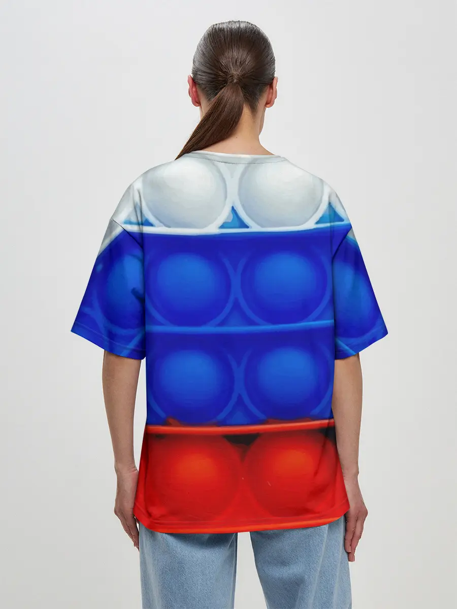 Женская футболка оверсайз / POP IT / ПОП ИТ.