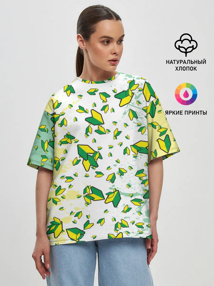 Женская футболка оверсайз / JDM | ПАТТЕРН | ЯПОНОВОД