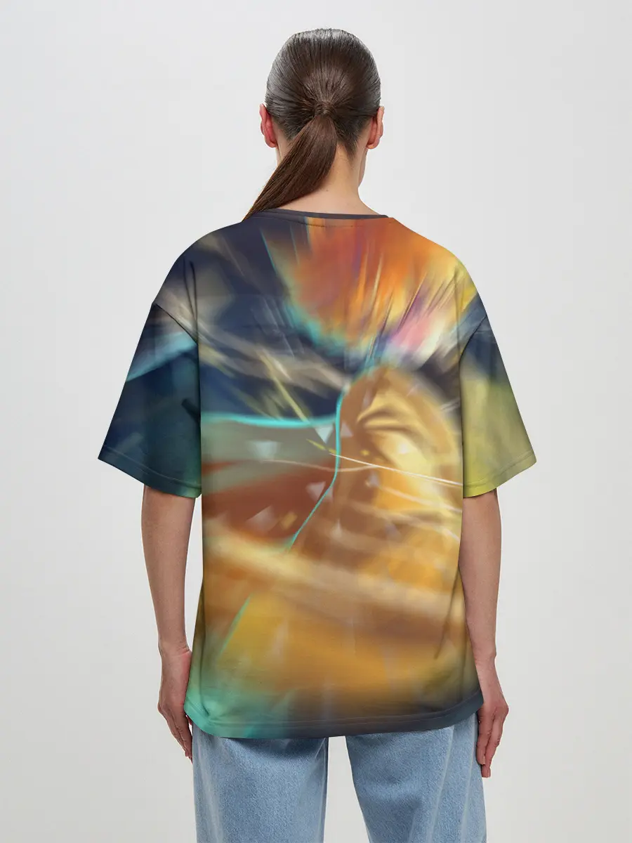 Женская футболка оверсайз / ZENITSU | ЗЕНИТСУ | DEMON SLAYER