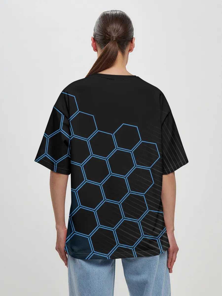 Женская футболка оверсайз / HUSQVARNA / ХУСКВАРНА