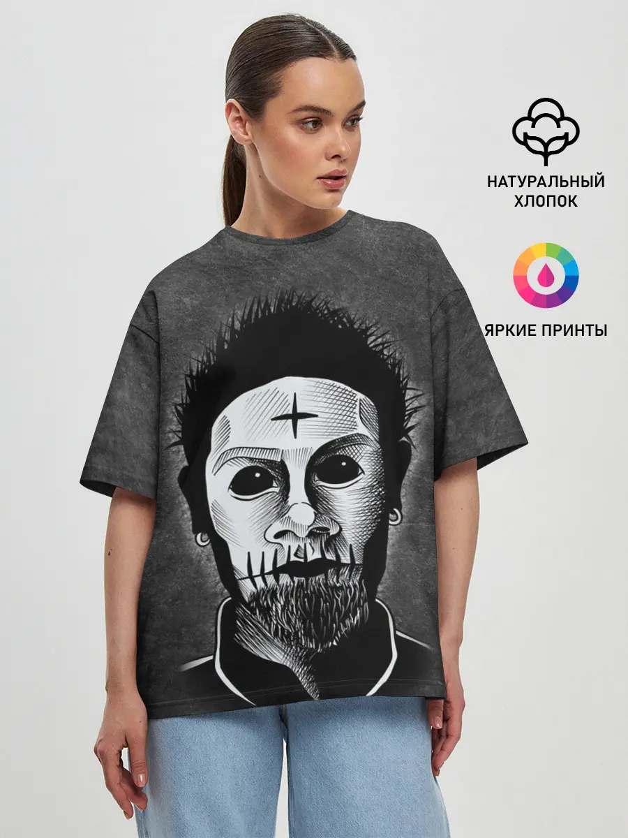 Женская футболка оверсайз / LIMP BIZKIT | ЛИМП БИЗКИТ